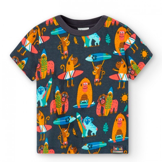 Nouveauté T-shirt animaux pour garçon Boboli