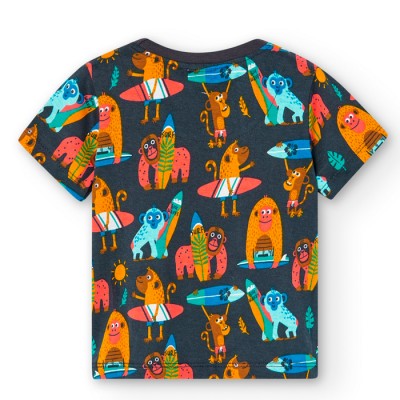 Nouveauté T-shirt animaux pour garçon Boboli