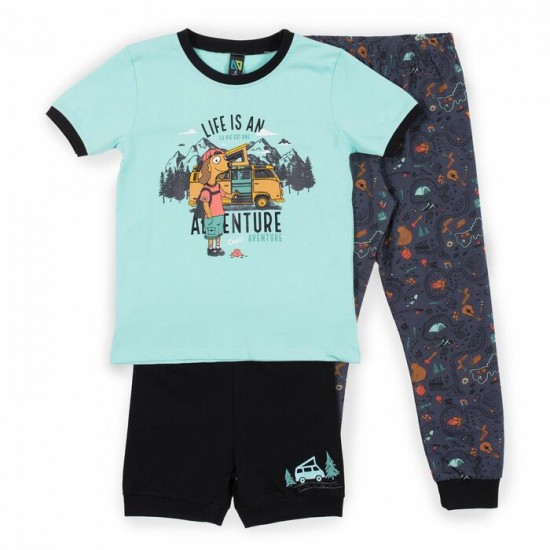 Pyjama 3 pièces turquoise Nanö 