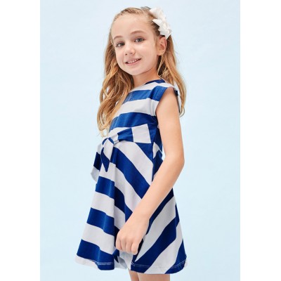 Robe rayée bleue royal Mayoral 