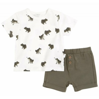 Ensemble short avec motif grenouilles Petit Lem