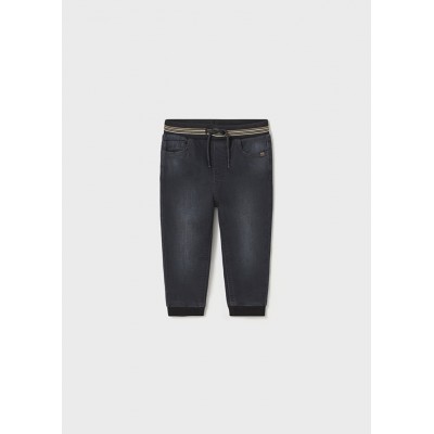 Jeans jogger noir pour bébé Mayoral 