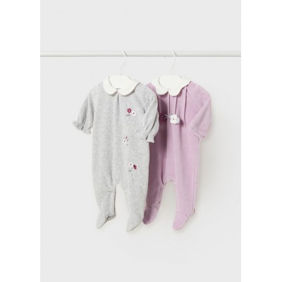 Pyjamas (2) gris et violet Mayoral 