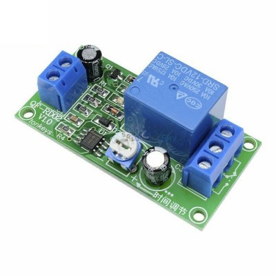 DC 12V  Delay/Timer Relay Switch Adjustable  0-60 Secondes