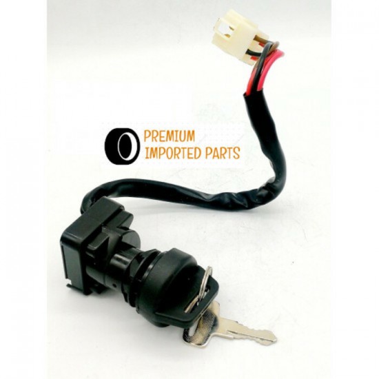 thumbnail interactive-video image 1 of Caltric Ignition Key Switch For Polaris Sportsman 400L 1997 ATV – 4110209, SW110AA1006, 4-Pin, Off-On, 2 Shift 1 of 6