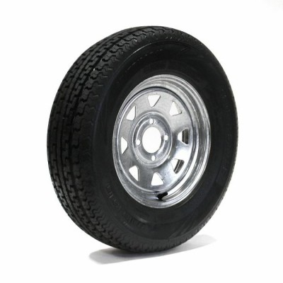 TRAILER RADIAL TIRE 175/80R13 6 PLY 1360 LBS AND GALVANIZED RIM 4 HOLES STERLING