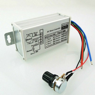 12V 24V 20A Max PWM DC Motor-Heated Hand Grips Thumb Heating Variable Controller 25kHz Switch