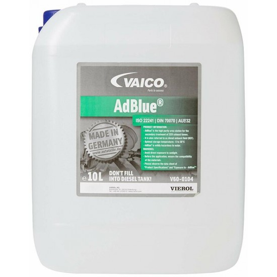 VAICO AdBlue Urée/Urea 0 Diesel Emissions Fluid (DEF) 10L