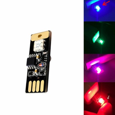 USB Colorful LED Car Interior Light Voice Control Atmosphere Ambient