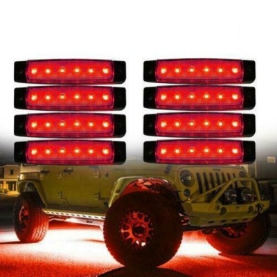 12V LED Rock Lights For Car Boat/VR JEEP Truck Bed Under Body Fog Lights-Blue