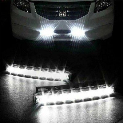 Pair-Car Light 8 LED DRL Fog Driving Daylight...