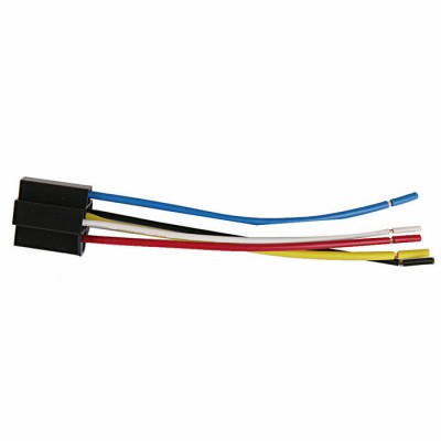 12 Volts DC 40A  Relay Harness Socket 5-Pin 5-Wire