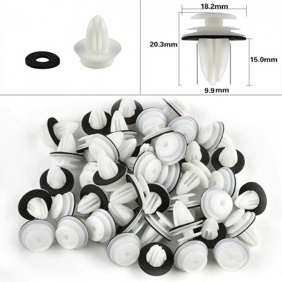 Hole Car Plastic Rivet Body Door Trim Retainer...