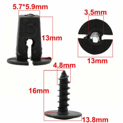 Fender Liner Mudguard Fastener Clip For All VW  Car-10Pces