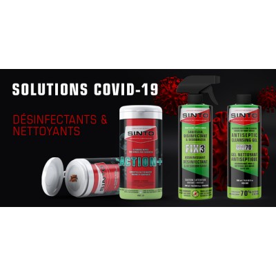Sinto Action+ Cleaning Wipes For Hands and Surfaces(covid-19)
