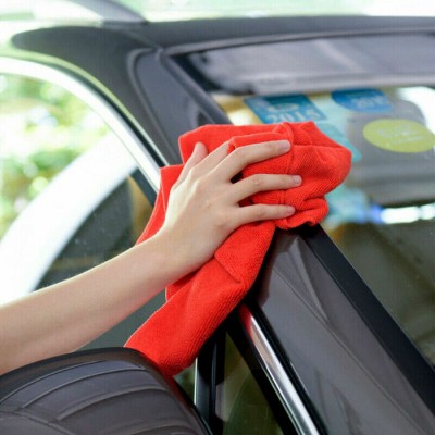 Red Car Cleaning Detailing Microfiber Soft Polish 