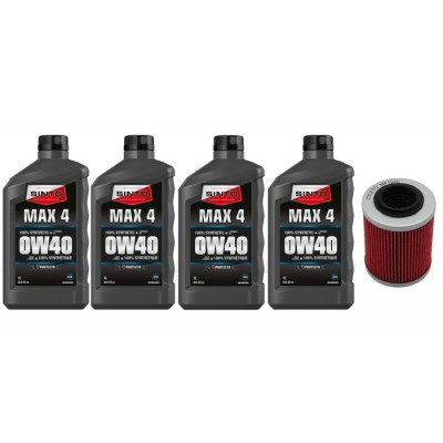SKI-DOO 4T 0W-40 Synthetic Oil Change Kit for...