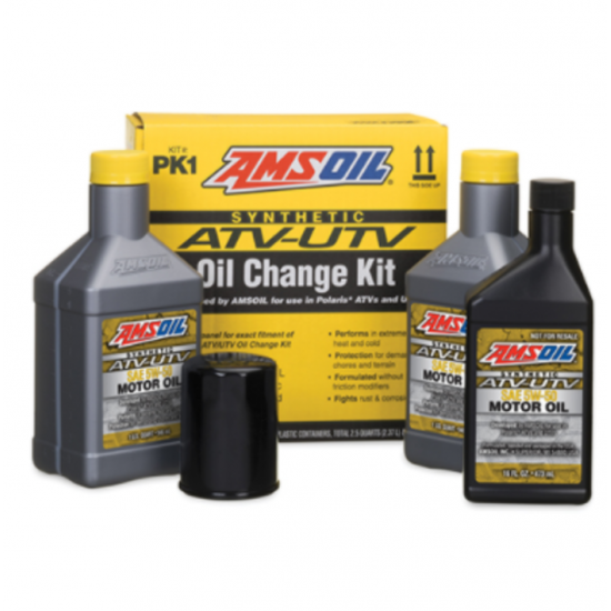 AMSOIL  ATV/UTV Oil Change Kit 5W-50 Synthetic and...