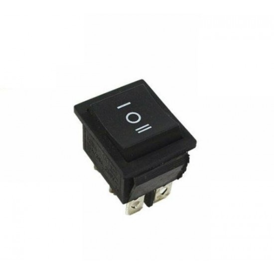 Black Rocker Switch ON/OFF/ON 3 Position 6Pins AC...