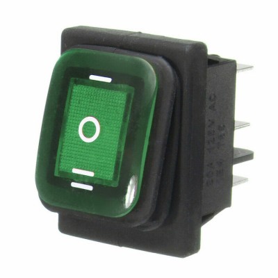 3 Positions On-Off-On 6Pin DC12V Waterproof Car Boat LED Color Rocker Power Switch 20A