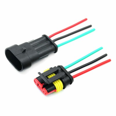 Sealed Waterproof Car/Atv/Utv/Snowmobile Plug Connector Universal 2 Wires