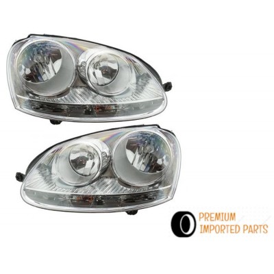 VW GTI/Jetta/Rabbit 06-09 Halogen Headlight Pair 