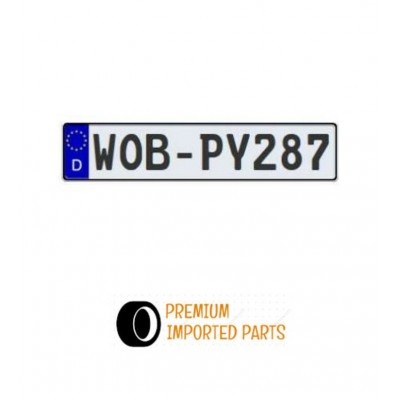 VW-BMW-Mercedes-Audi Euro licence plate WOB