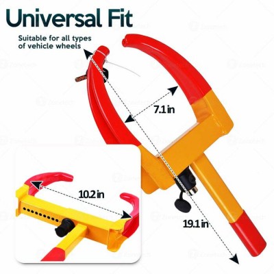Heavy Duty Anti Theft Protective Car/Trailer/Bike Wheel Lock Security Tire Clamp