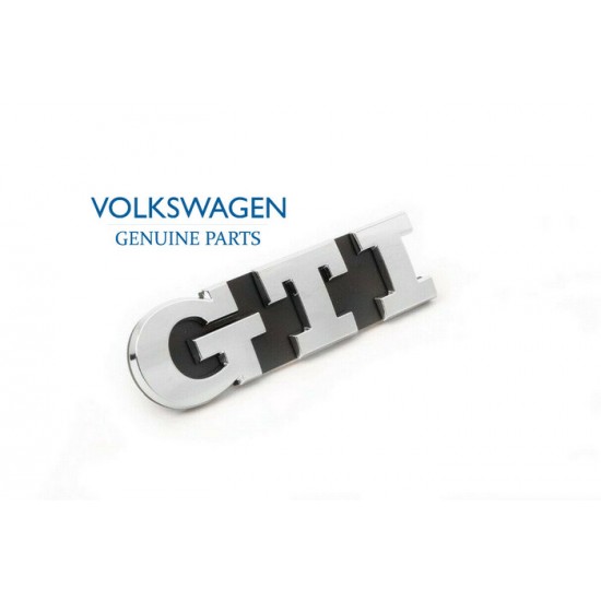 VOLKSWAGEN VW GOLF 7 GENUINE CHROME GTI GRILL BADGE 