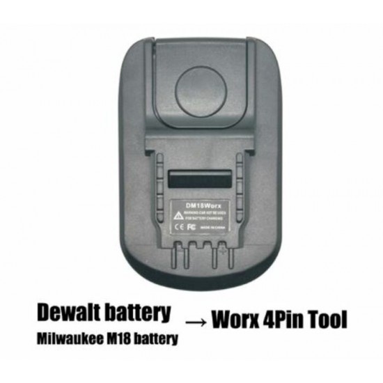 Milwaukee 18v/Dewalt 20v Battery Adapter to Worx...