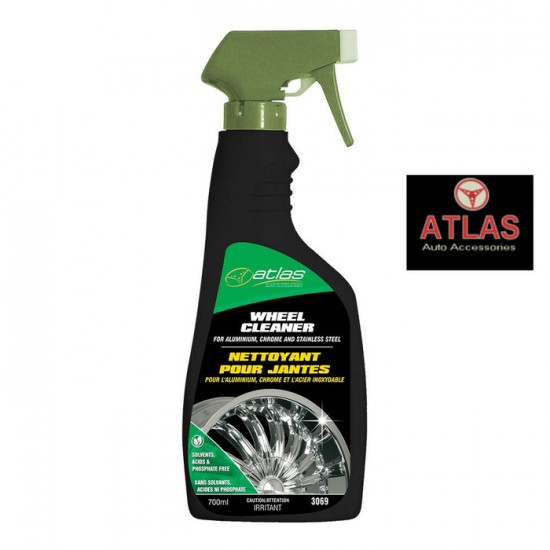 WHEEL CLEANER 700ML ATLAS ALUMINIUM CHROME STAINLESS STEEL