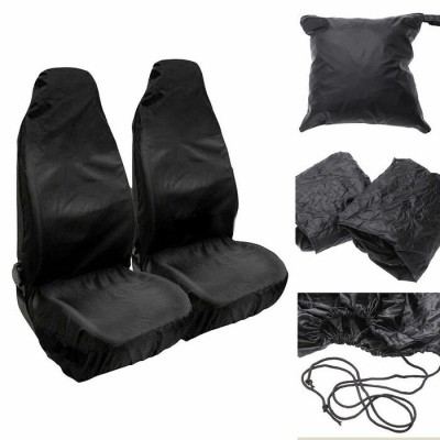 Universal Black Car Seat Cover Front Waterproof Van Auto