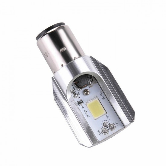 H6 DC 9V-85V 12W COB White LED Motorcycle Hi/Lo Beam Bulb