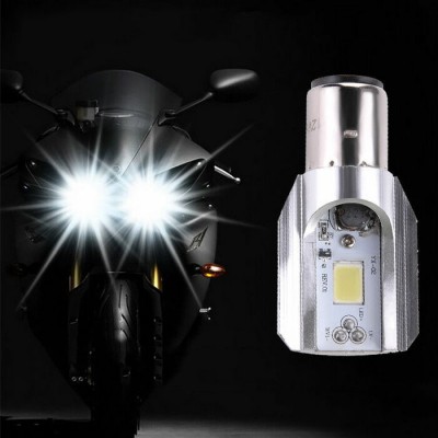 H6 DC 9V-85V 12W COB White LED Motorcycle Hi/Lo Beam Bulb