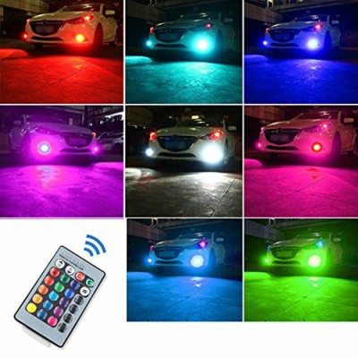 H7 LED Bulbs Red-Green-Blue Kit With Remote Control