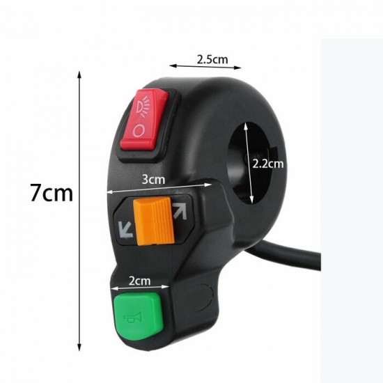 Bike/Moto/ATV/UTV Universal Turn Signal Flasher Switch 22mm