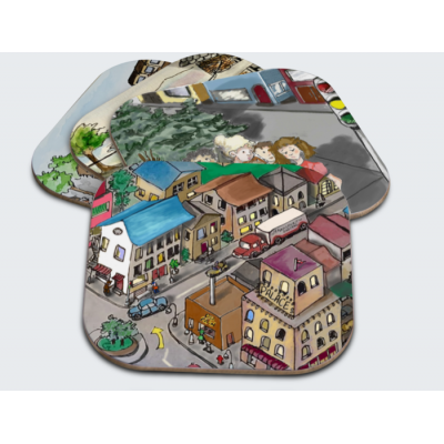 **Jeu de (4) Sous-Verres - Mixte*