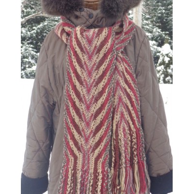 Foulard fléché - Têtes de flèche et flammes
