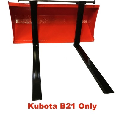 Kubota B21 fourches attachement rapide