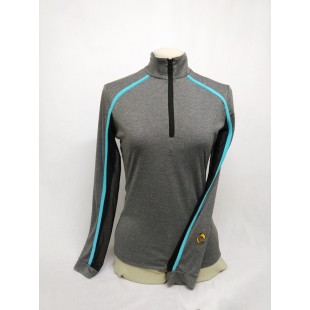 Chandail Shemesh gris et turquoise sunshirt