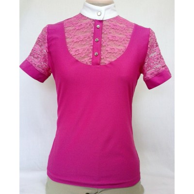 Polo Freya manche courte rose