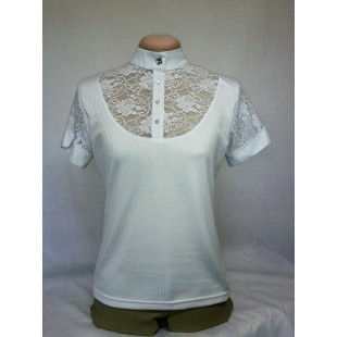 Polo Freya manche courte blanc