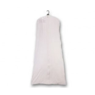 Housse robe opaque blanche évasée