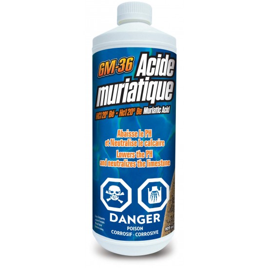 GM-36 - Acide Muriatique  HCI 20°BE - 909ml