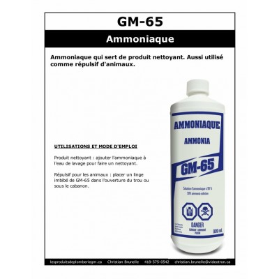 GM-65 - Ammoniaque - 909ml