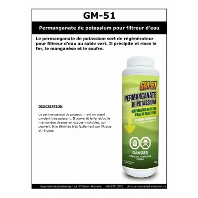 GM-51 - Permanganate de potassium - 1kg 