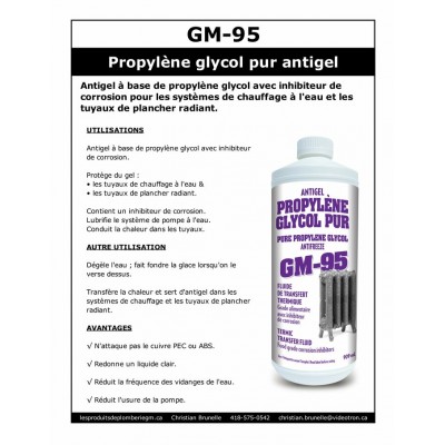 GM-95 Pur - Propylène glycol pur - 909ml