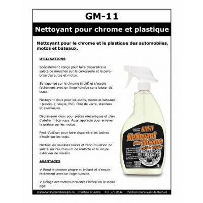 GM-11 - Nettoyant pour chrome - 1L