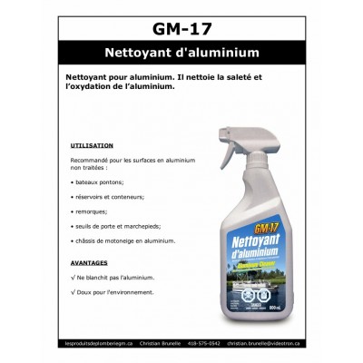 GM-17 - Nettoyant d’aluminium - 800ml