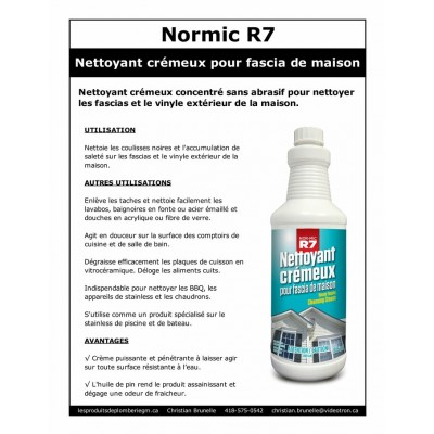 R7 - Nettoyant vinyle extérieur - 945ml